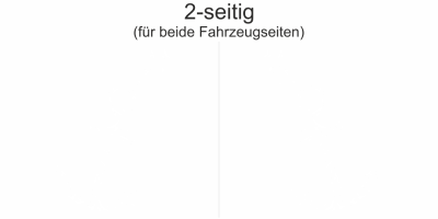 Autoaufkleber Anker aus Vogelschwarm | Set für beide Fahrzeugseiten