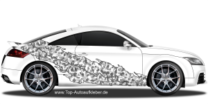 Auto Klebefolie Camouflage Design | Set für beide Fahrzeugseiten