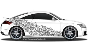 Mobile Preview: Autoklebefolie Camouflage Design | Set für beide Fahrzeugseiten