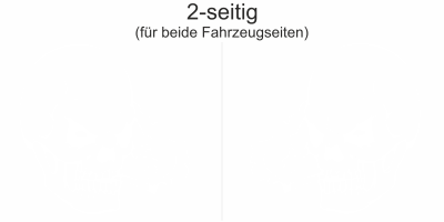 Autoaufkleber Rauchender Totenkopf | Set für beide Fahrzeugseiten