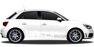 Autoaufkleber Skyline Köln | Set für beide Fahrzeugseiten