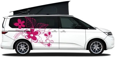 Autotattoo aus matter oder leicht glänzender Folie Blumen Ornament