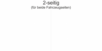 Autodekor Karomuster Zielflagge | Set für beide Fahrzeugseiten