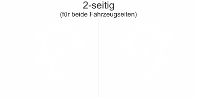 Autotattoo Totenkopf Splash | Set für beide Fahrzeugseiten