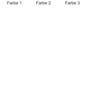 Camperaufkleber Blütenzauber und Schmetterling | Ansicht Farbauswahl