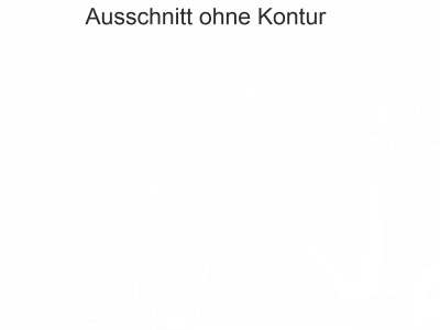 Camperaufkleber Kompass ohne Kontur- Ansicht Ausschnitt und Farbauswahl