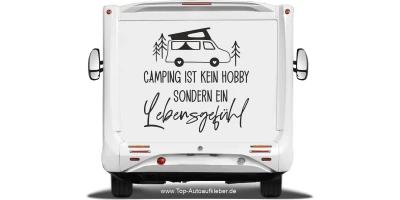 Camperaufkleber Lebensgefühl