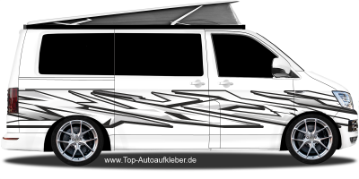 Zierstreifen Graffiti Design | Set für beide Fahrzeugseiten