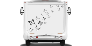 Caravan Klebefolie Schmetterlingsschwarm