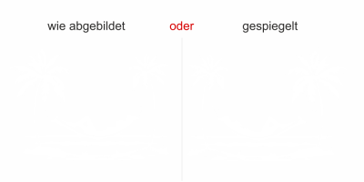 Caravanaufkleber Entspannt unter Palmen