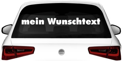 Heckscheibenaufkleber Wunschtext | 24