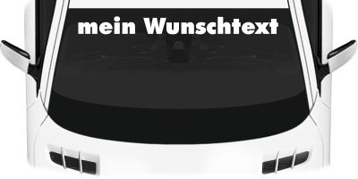 Heckscheibenaufkleber Wunschtext | 24