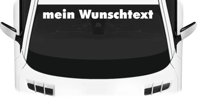 Heckscheibenaufkleber Wunschtext | 24