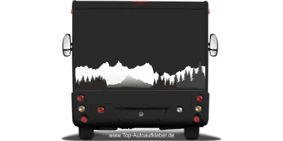 Mobile Preview: Wohnmobil Berge Natur Aufkleber
