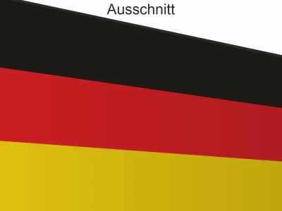 Deutschland Fahne - Ansicht Ausschnitt