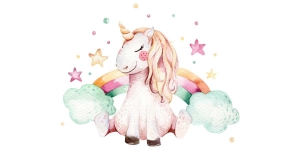 Unicorn Aufkleber fürs Auto | Set für beide Fahrzeugseiten