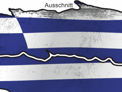 Fahne Griechenland - Ansicht Ausschnitt