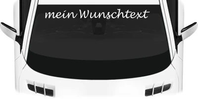 Heckscheibenaufkleber Wunschtext | 6