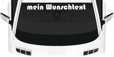 Heckscheibenaufkleber Wunschtext | 19