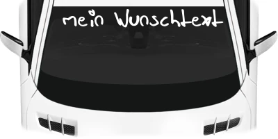 Heckscheibenaufkleber Wunschtext | 12