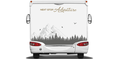 Heckaufkleber NEXT STOP Adventure