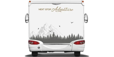 Heckaufkleber NEXT STOP Adventure