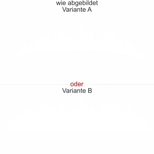 Istanbuler Skyline als Aufkleber für die Heckscheibe - Ansicht Ausrichtung mit Farbauswahl und Variante