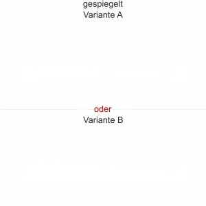Kieler Skyline als Aufkleber für die Heckscheibe - Ansicht Ausrichtung mit Farbauswahl und Variante