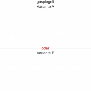 - gespiegelt - Ansicht Farbauswahl - Varianten A und B