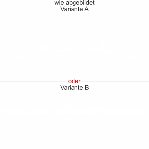 Heckscheibenaufkleber Skyline Brandenburg - wie abgebildet - Ansicht Farbauswahl - Varianten A und B