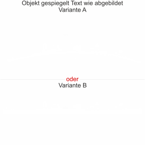 Heckscheibenaufkleber Skyline Brandenburg - gespiegelt - Text wie abgebildet - Ansicht Farbauswahl - Varianten A und B