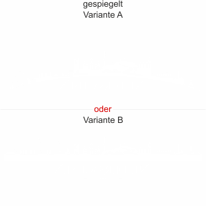 Heckscheibenaufkleber Skyline Niedersachsen - gespiegelt - Ansicht Farbauswahl - Varianten A und B