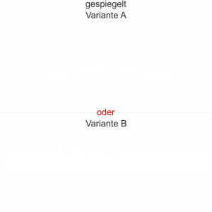 Heckscheibenaufkleber Skyline Rheinland-Pfalz - gespiegelt - Ansicht Farbauswahl - Varianten A und B