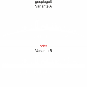 Heckscheibenaufkleber Skyline Schleswig-Holstein - gespiegelt - Ansicht Farbauswahl - Varianten A und B