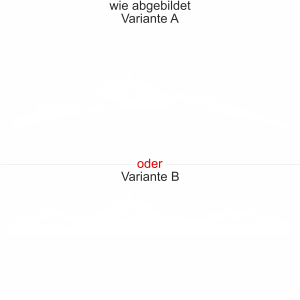 Heckscheibenaufkleber Skyline Schwarzwald - wie abgebildet - Ansicht Farbauswahl - Varianten A und B