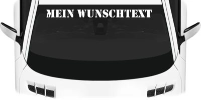 Heckscheibenaufkleber Wunschtext | 15