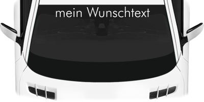 Heckscheibenaufkleber Wunschtext | 22