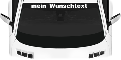 Heckscheibenaufkleber Wunschtext | 27
