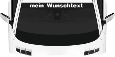 Heckscheibenaufkleber Wunschtext | 27