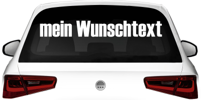 Heckscheibenaufkleber Wunschtext | 28