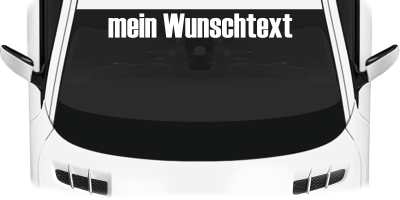 Heckscheibenaufkleber Wunschtext | 28