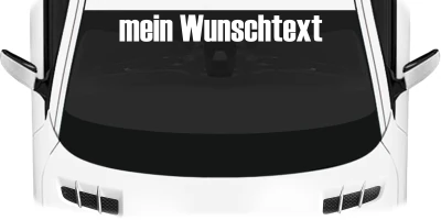 Heckscheibenaufkleber Wunschtext | 28