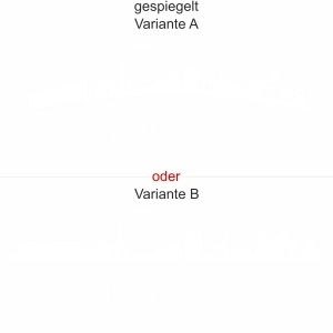 Dortmunder Skyline als Aufkleber für die Heckscheibe - Ansicht Ausrichtung mit Farbauswahl und Variante