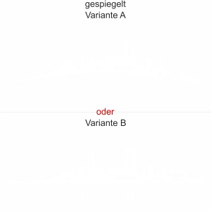 Heckscheibendekor München - Ansicht Ausrichtung und Farbauswahl