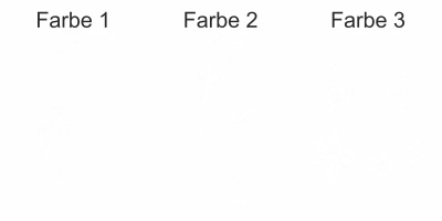 Klebefolie für die Heckscheibe mit Ornament und Schmetterlingen - Ansicht Farbauswahl
