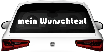 Heckscheibenaufkleber Wunschtext | 19