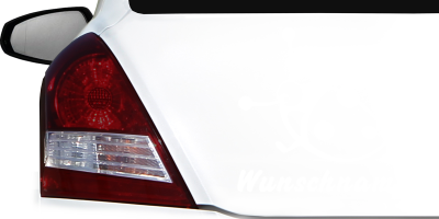 Autoaufkleber Marienkäfer mit Kindernamen