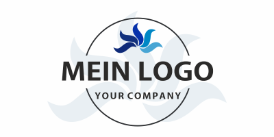 Klebefolie Mehrfarbiges Firmenlogo - Beispielbild