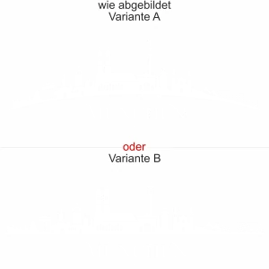 Münchner Skyline als Aufkleber für die Motorhaube Ihres Wagens - Ansicht Ausrichtung und Farbauswahl