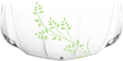 Motorhaubensticker mit Blätterzweig